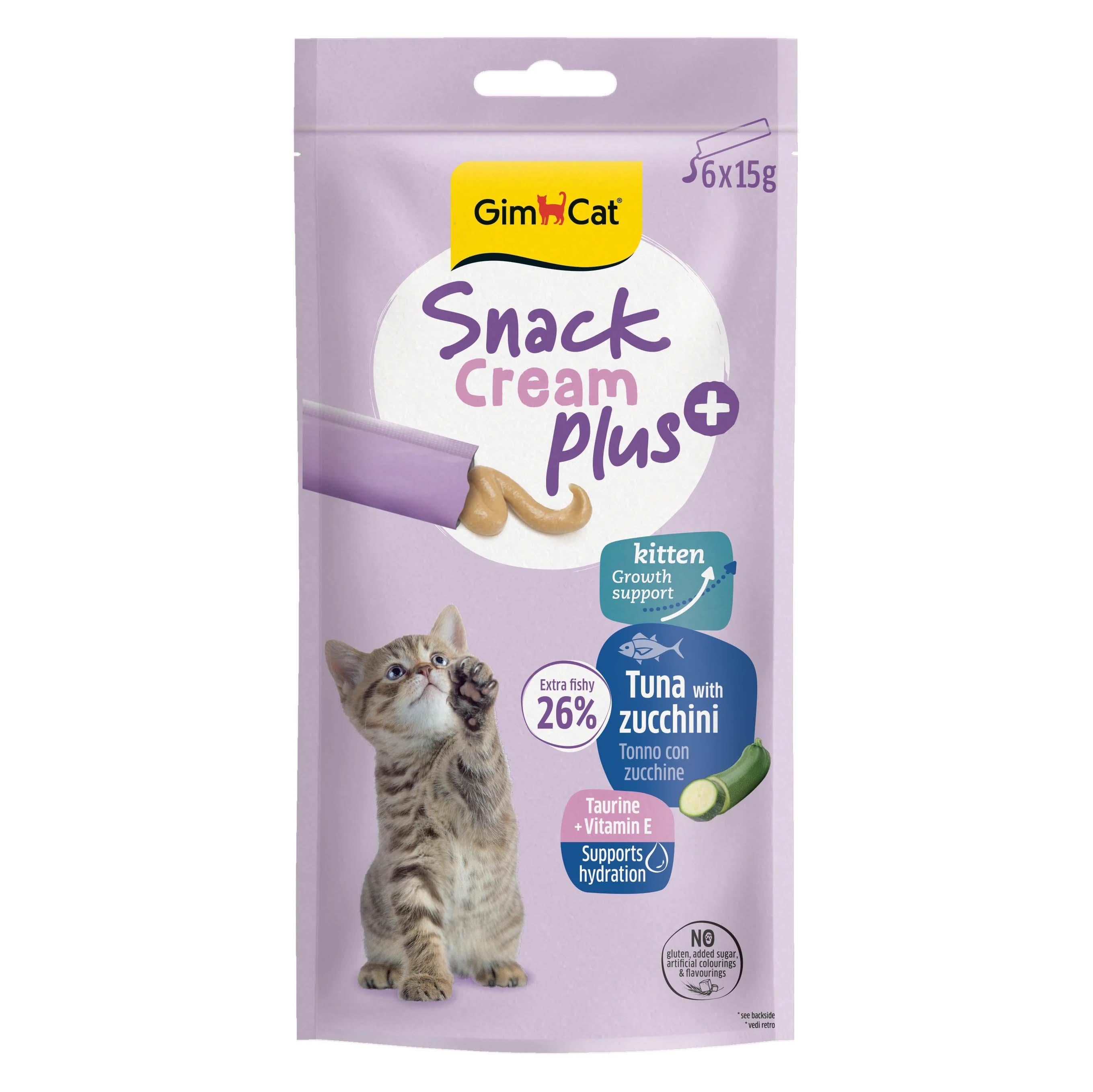 Gimcat Snack Cream Plus Ton Balıklı Ve Kabaklı Krema Yavru Kedi Ödülü 6 x 15 g