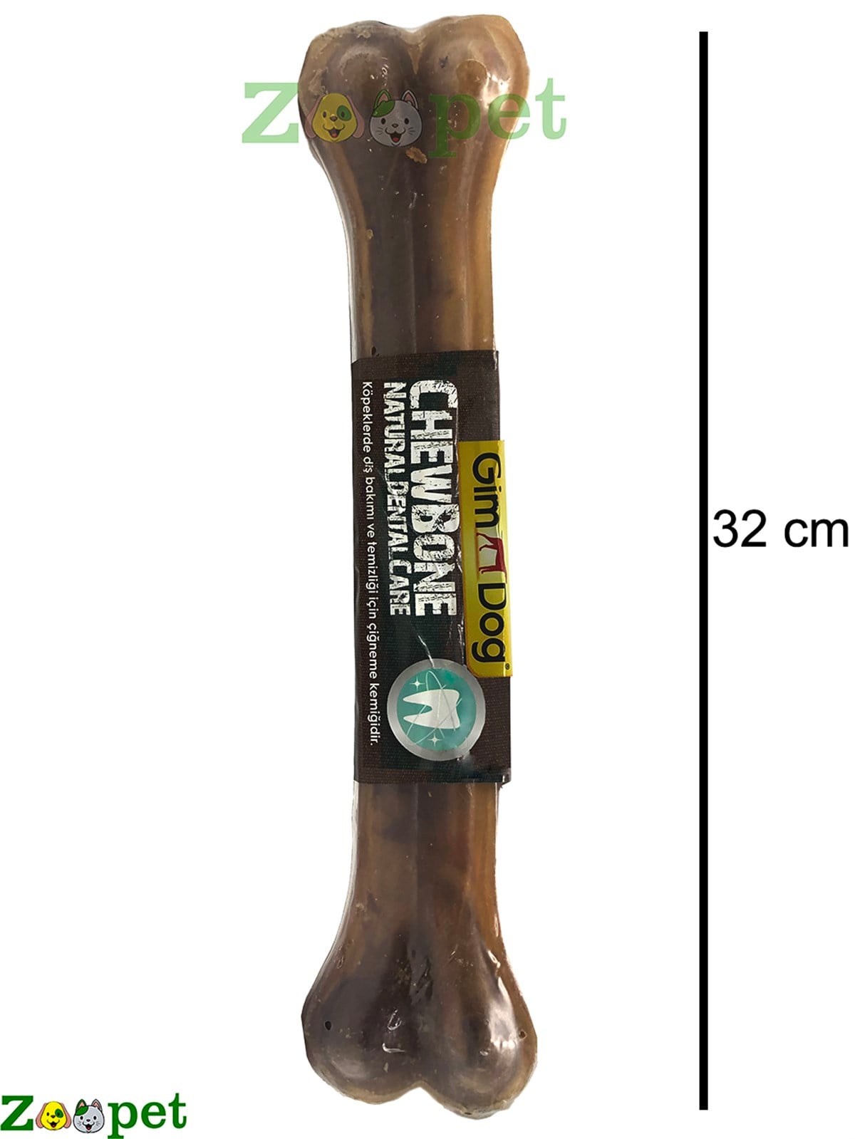 Gimdog Mordimi Press Naturel Kemik Köpek Ödülü 360 Gr - 32 Cm