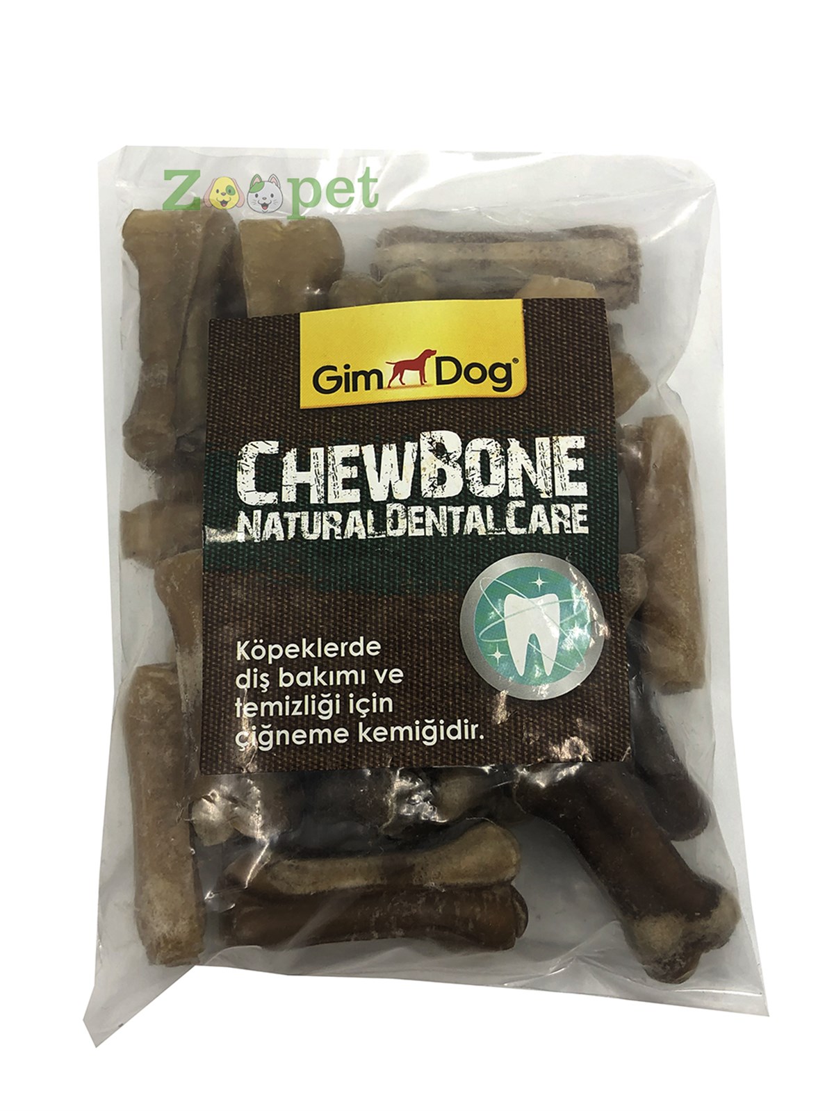 Gimdog Mordimi Press Naturel Kemik Köpek Ödülü (25li Paket) - 5 Cm