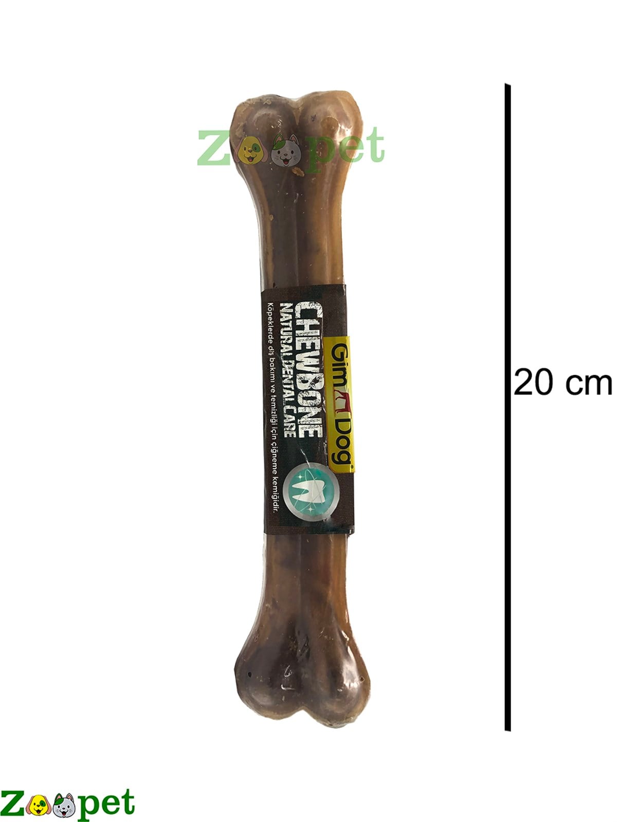 Gimdog Mordimi Press Naturel Kemik Köpek Ödülü 150 Gr - 20 Cm
