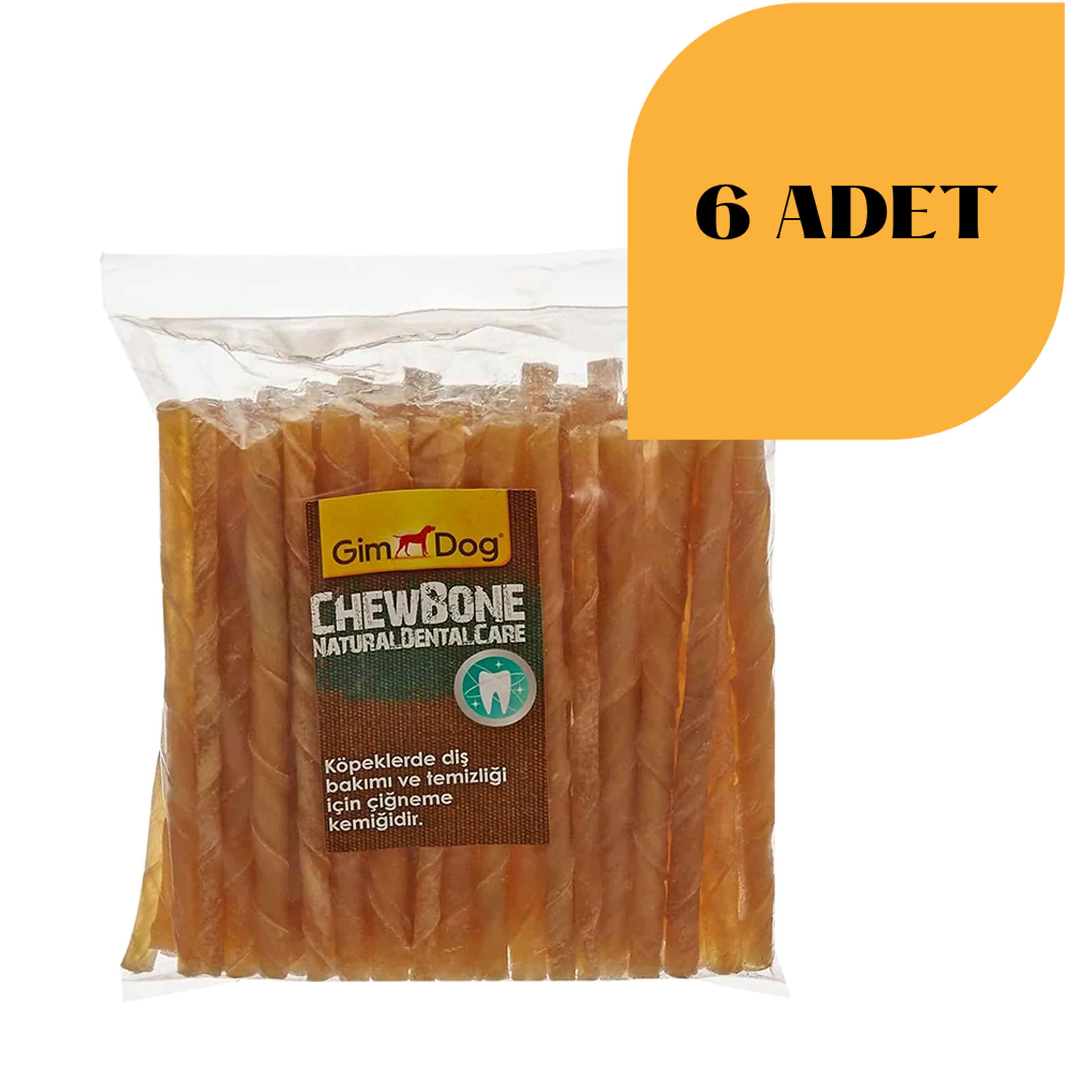 Gimdog Naturel Burgu Çubuk Köpek Ödülü (50Li Paket 5-6 Gr) 6 Adet