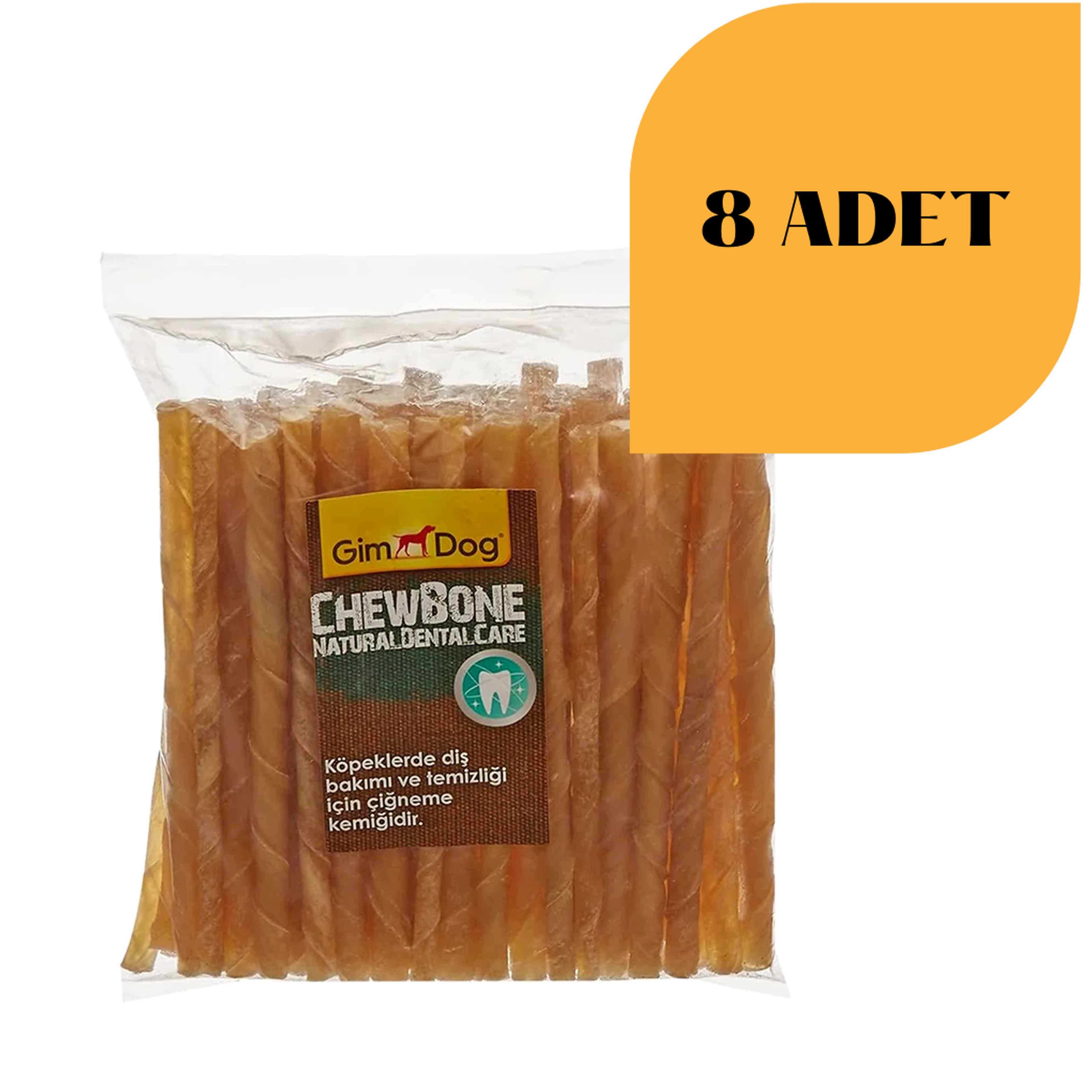 Gimdog Naturel Burgu Çubuk Köpek Ödülü (50Li Paket 5-6 Gr) 8 Adet