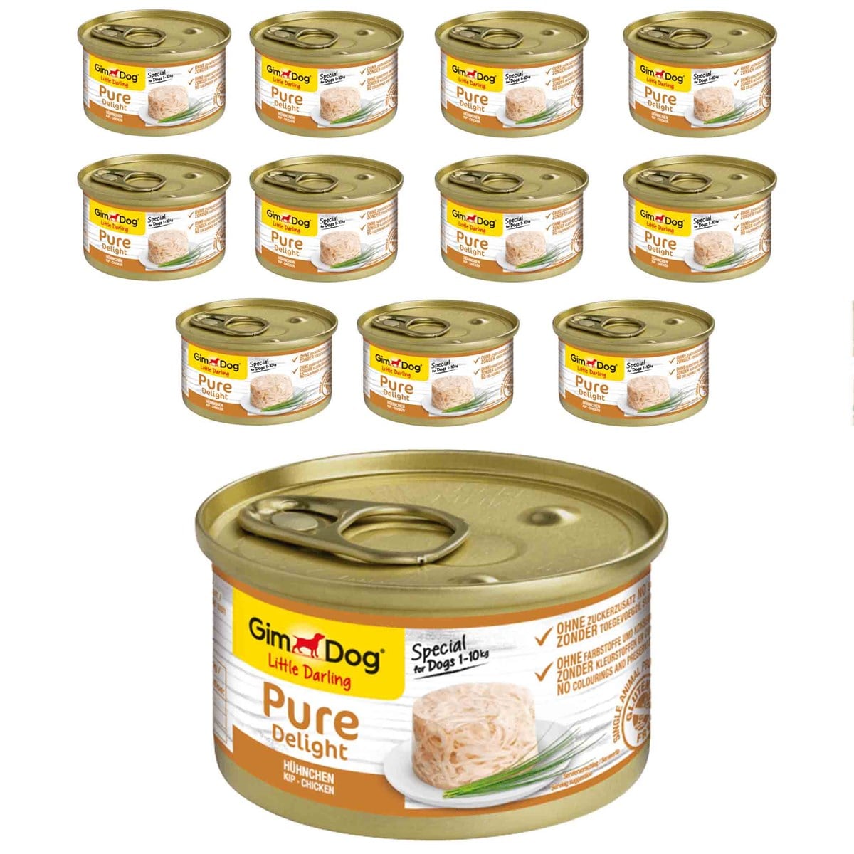 Gimdog Pure Delight Köpek Maması Tavuklu 85 g (12 Adet)