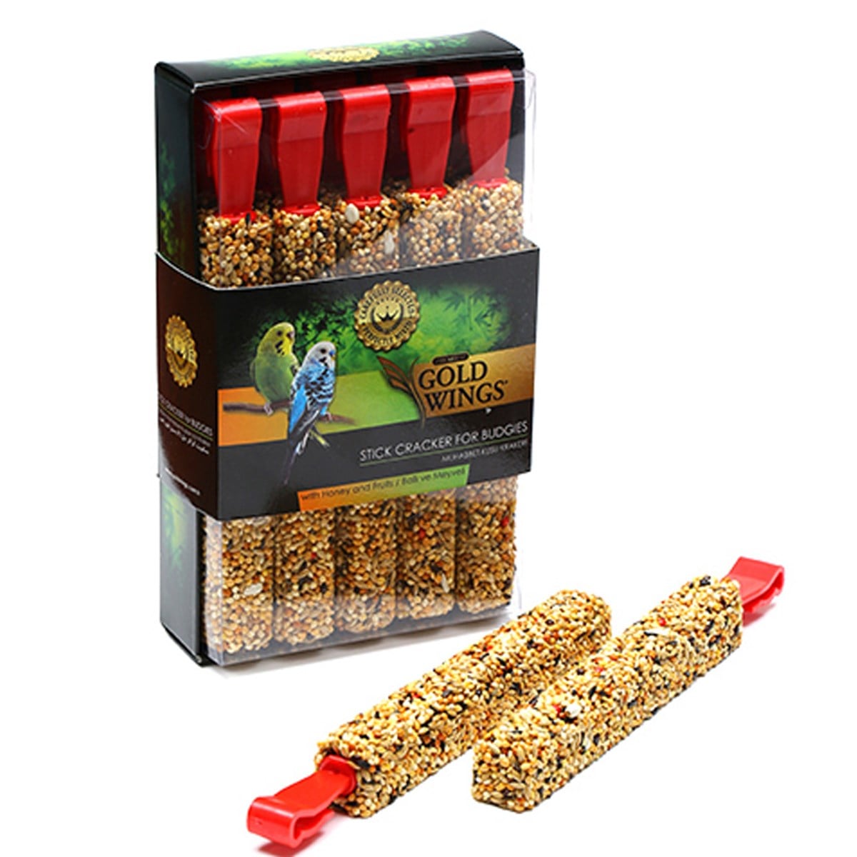Gold Wings Premium Ballı ve Meyveli Muhabbet Krakeri (10 Adet)