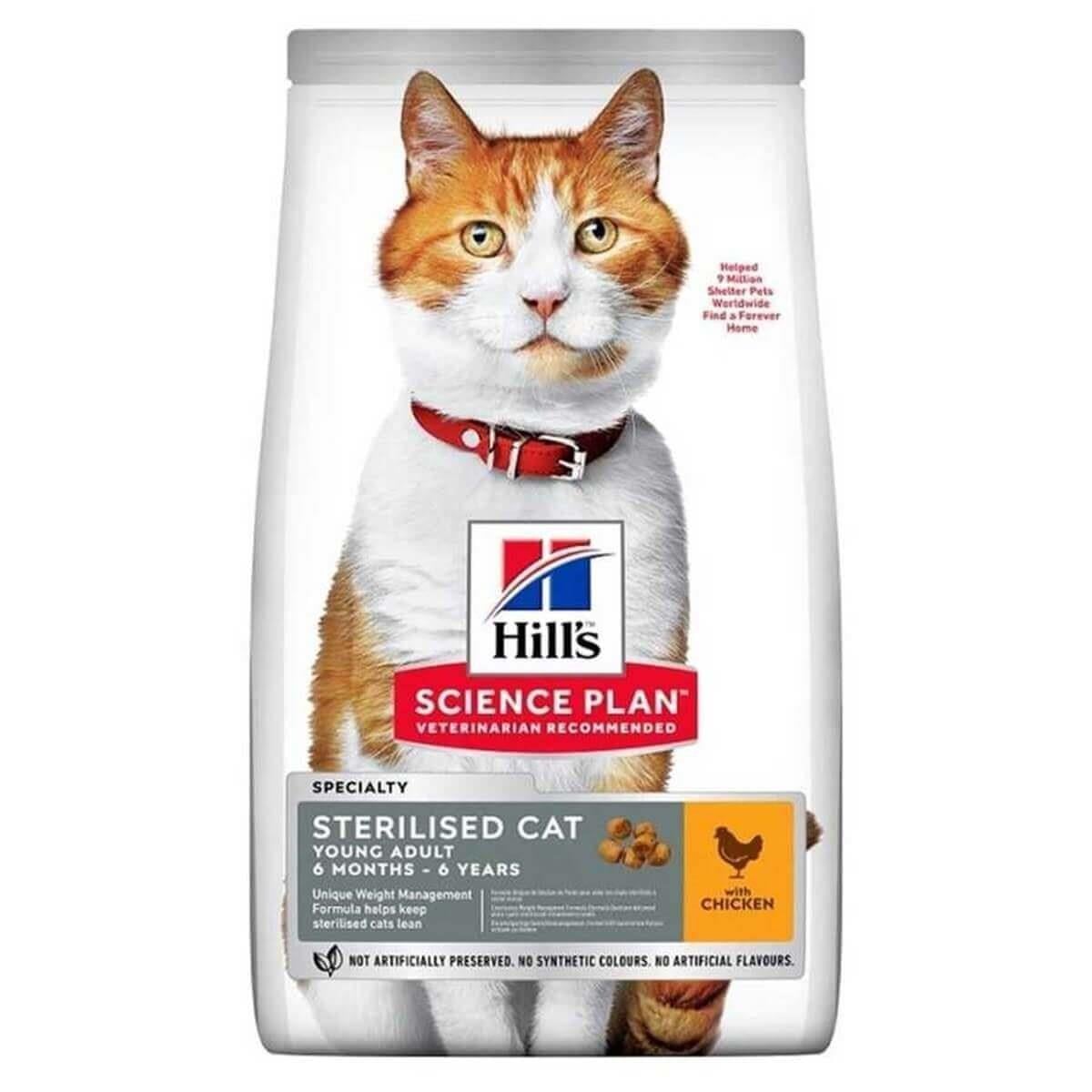 Hills Tavuklu Kısırlaştırılmış Yetişkin Kedi Maması 10 Kg