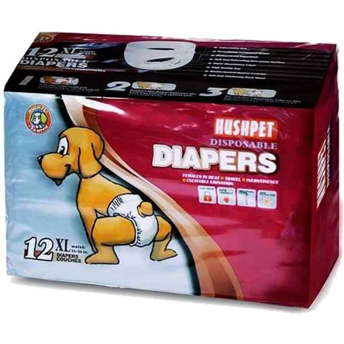 Hushpet Köpek Çiş Bezi 12 Adet (XL)