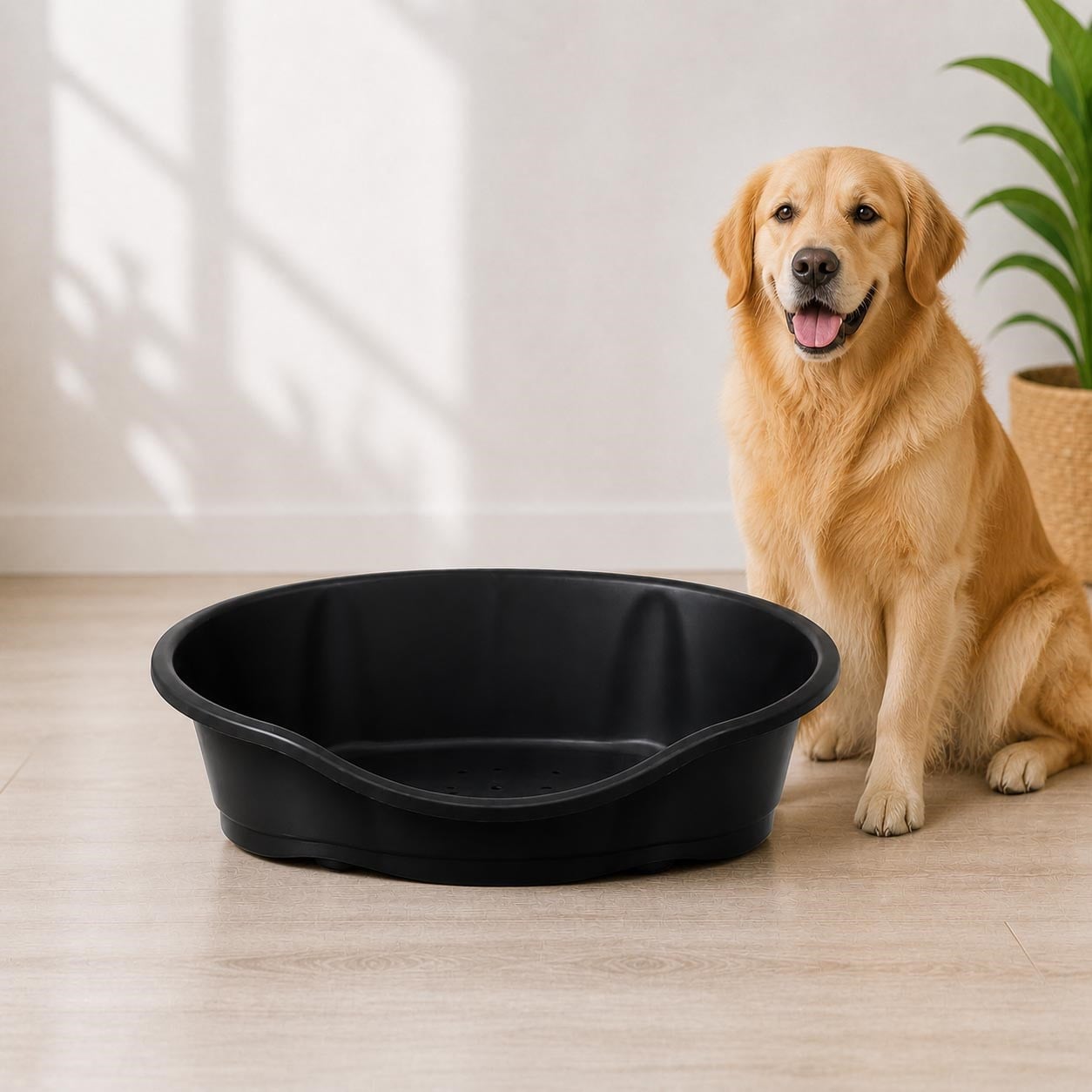 Imac Dido 80 Plastik Köpek Yatağı 80 cm (Siyah)