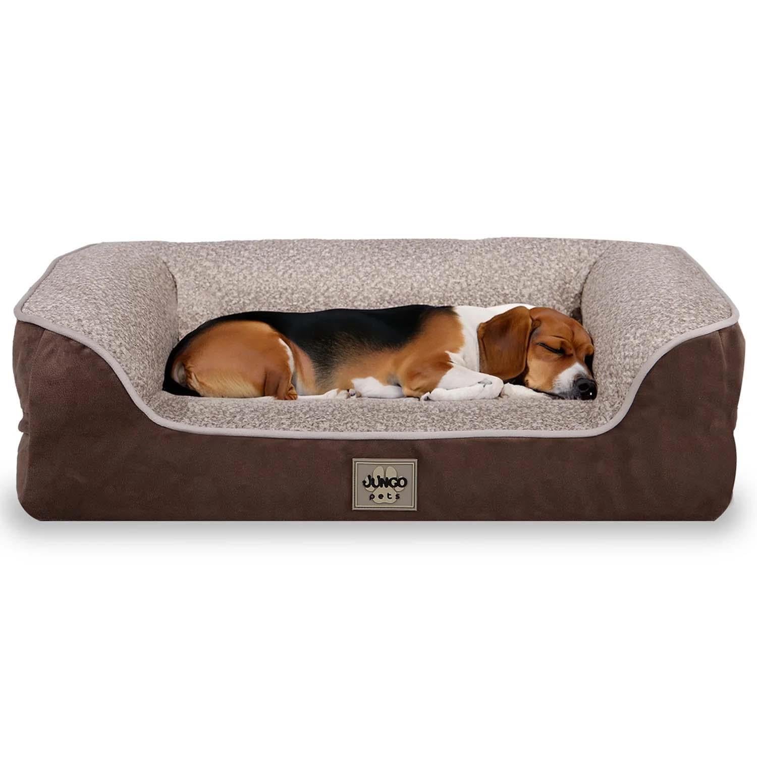 Jungolica Sezar Alezli Ve Kılıflı Köpek Yatağı 75 x 95 cm (Kahve)