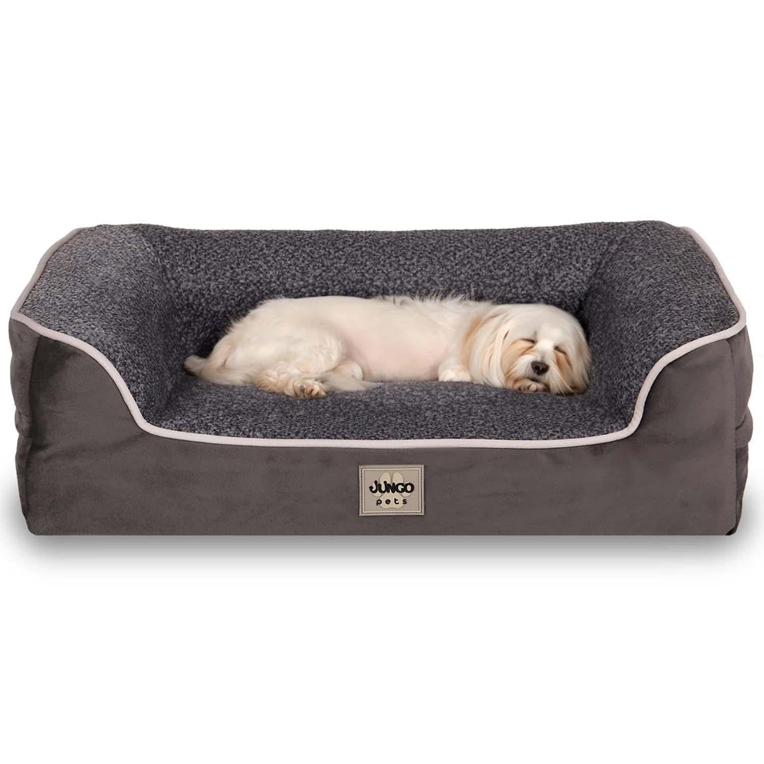 Jungolica Sezar Alezli Ve Kılıflı Köpek Yatağı 75 x 95 cm (Antrasit)