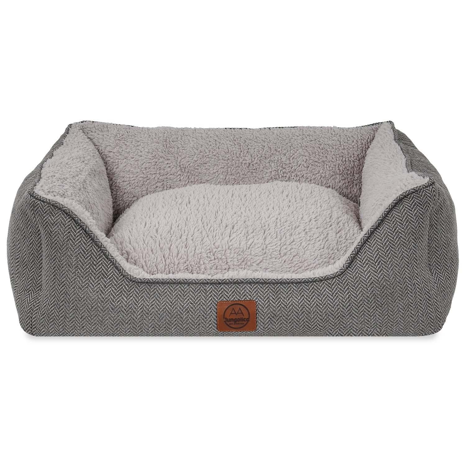 Jungolica Zeus Çift Taraflı Minderli Köpek Yatağı 40 x 60 cm (Gri)