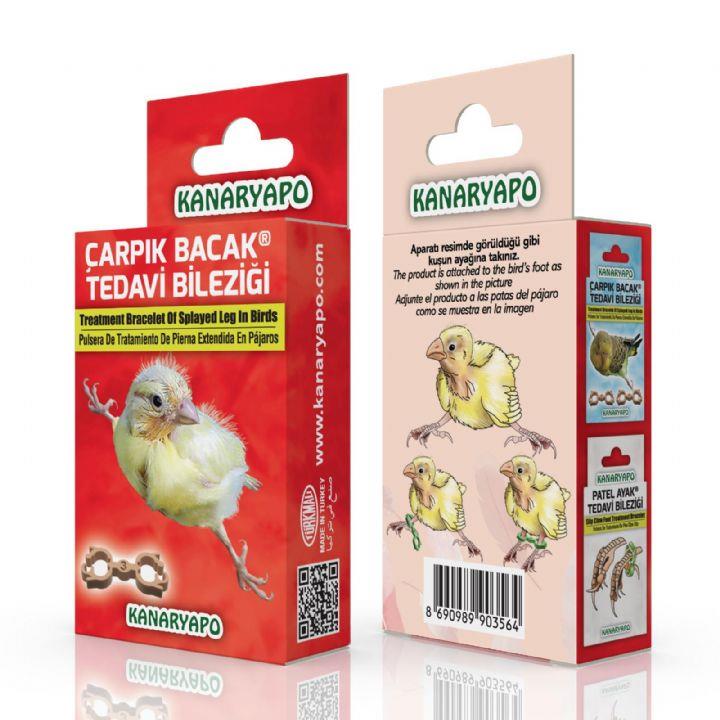 KanaryaPo Birdie Kanarya Çarpık Bacak Tedavi Bileziği