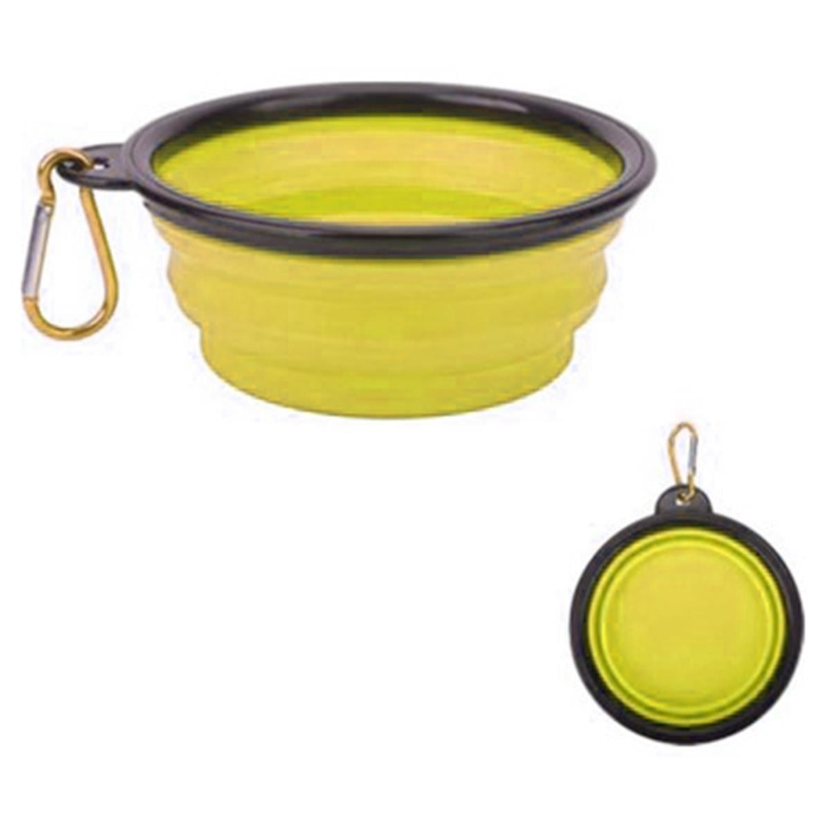 Keypet Katlanabilir Portatif Kedi Ve Köpek Mama Kabı 12,5 cm (Sarı)
