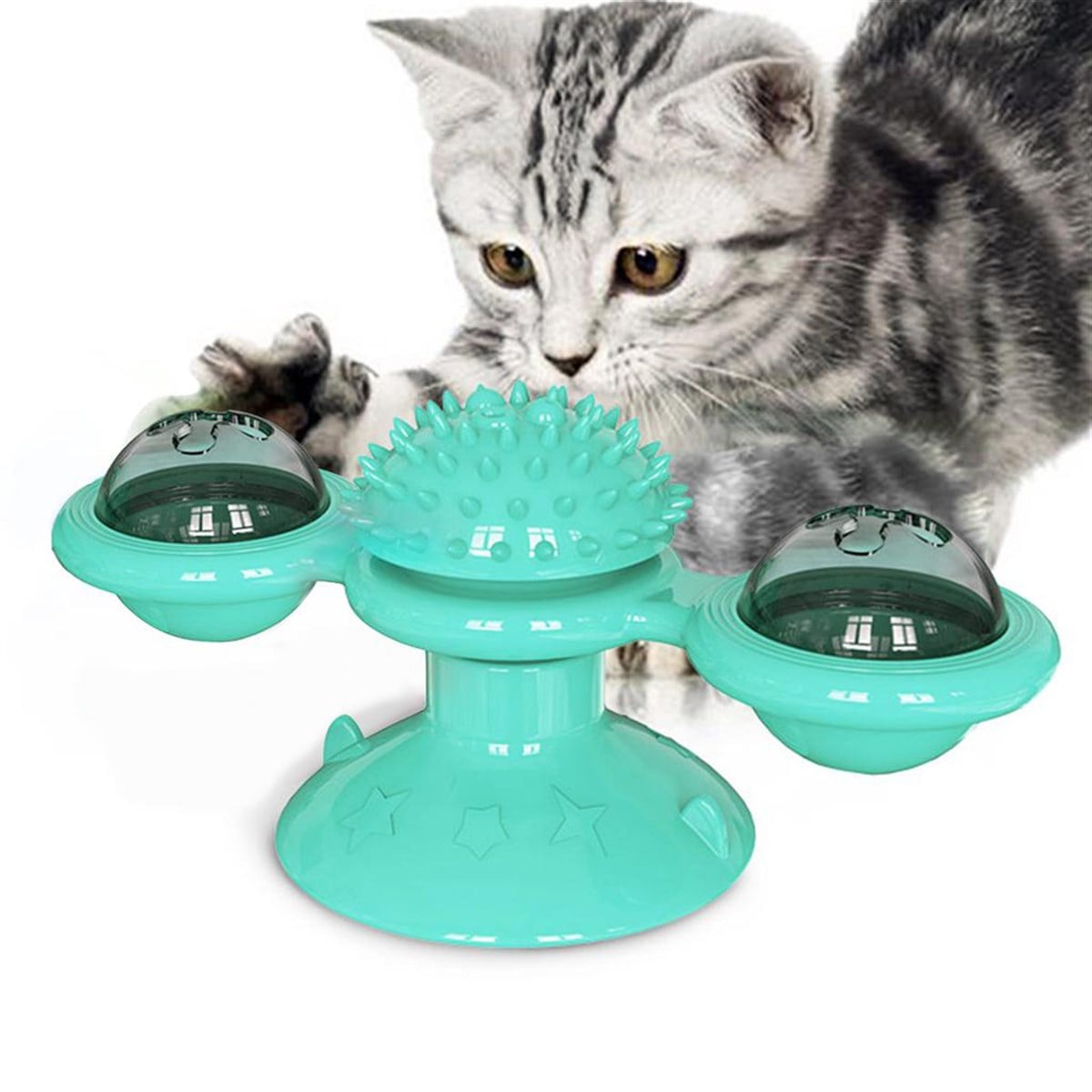 Lionpet Catnipli İnteraktif Kedi Oyuncağı  15 cm (Yeşil)