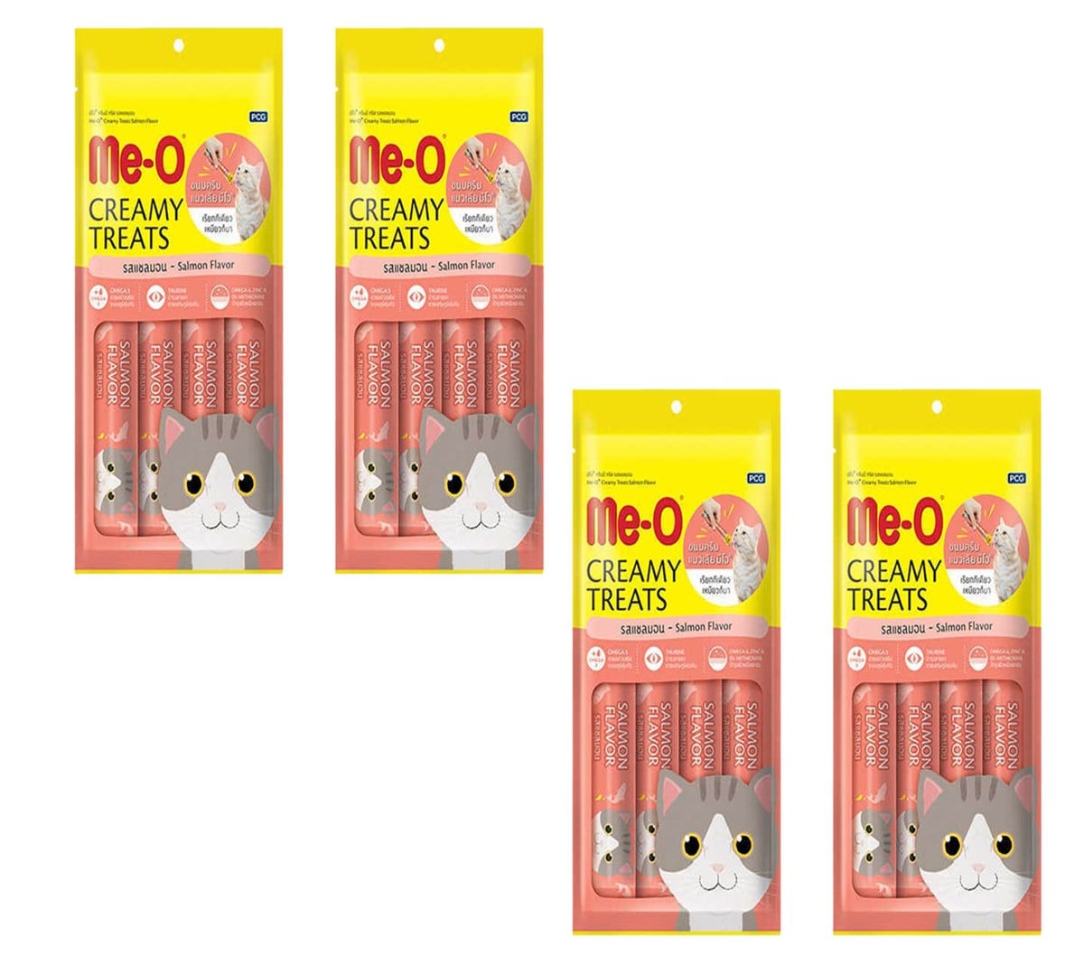 Meo Creamy Somon Balıklı Krema Kedi Ödülü  4 Parça (15 gr) (4 Adet)