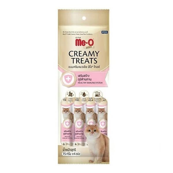 Meo Gold Creamy Ton Balıklı Ve Turna Yemişli Krema Kedi Ödülü  4 Parça (15 gr)