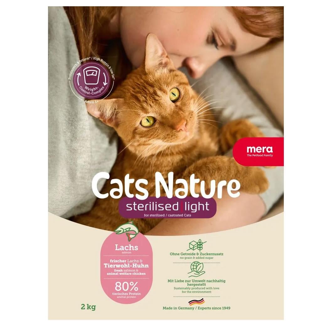 Mera Cat Nature Sterilised Light Somonlu Kısırlaştırılmış Kedi Maması 2 Kg