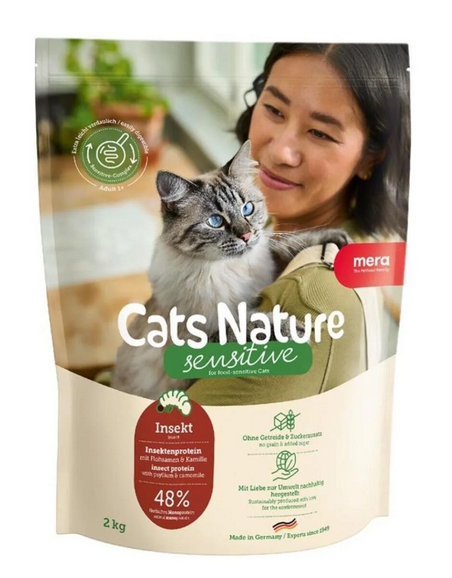 Mera Cat Sensitive Insect Larvalı Yetişkin Kedi Maması  2 KG
