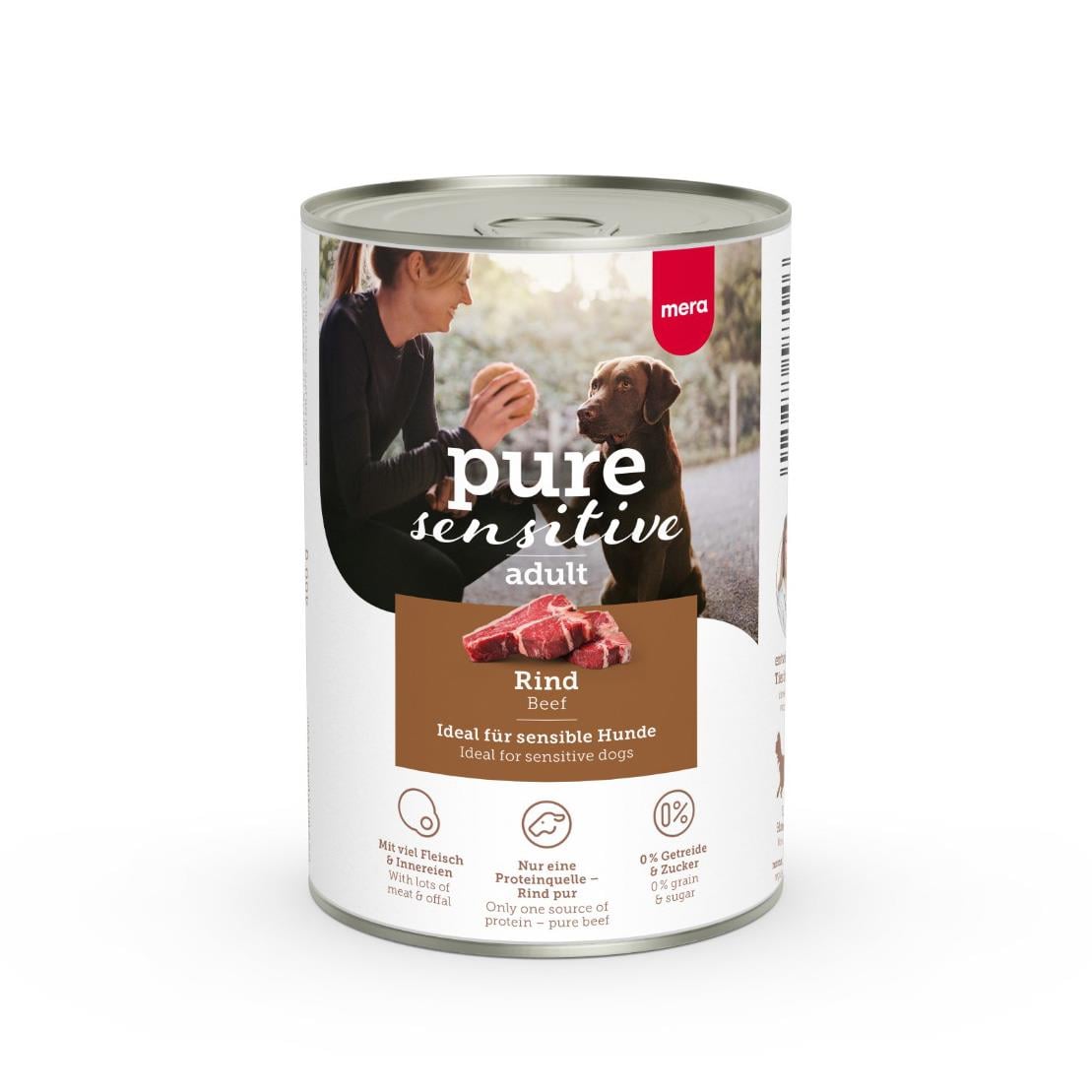 Mera Pure Sensitive Biftekli Köpek Konservesi  400 g