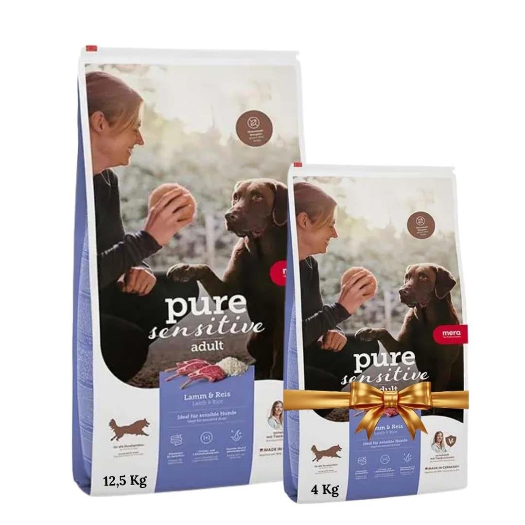 Mera Pure Sensitive Lamb Rice Kuzulu Yetişkin Köpek Maması 12.5 Kg+( 4 KG) Hediyeli