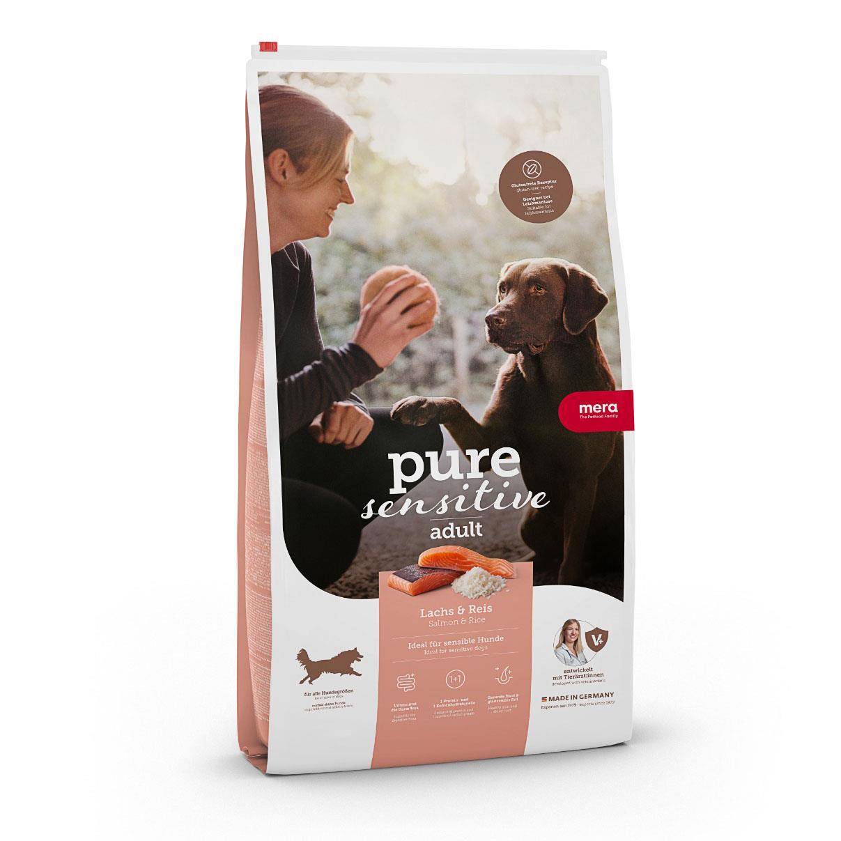 Mera Pure Sensitive Tahılsız Somonlu Pirinçli Yetişkin Köpek Maması  4 Kg