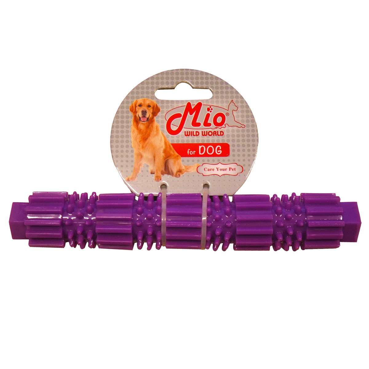 Mio Renkli Tırtıklı Çubuk Kauçuk Köpek Ödül Oyuncağı  9 cm