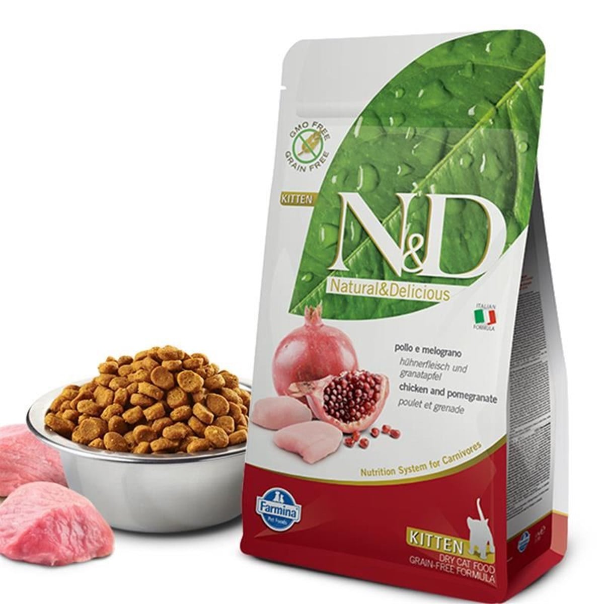 ND Tahılsız Kitten Tavuk & Nar Yavru Kedi Maması 1,5 Kg