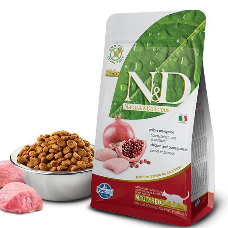  N&D Prime Tahılsız Tavuklu ve Narlı Kısırlaştırılmış Kedi Maması 10 Kg