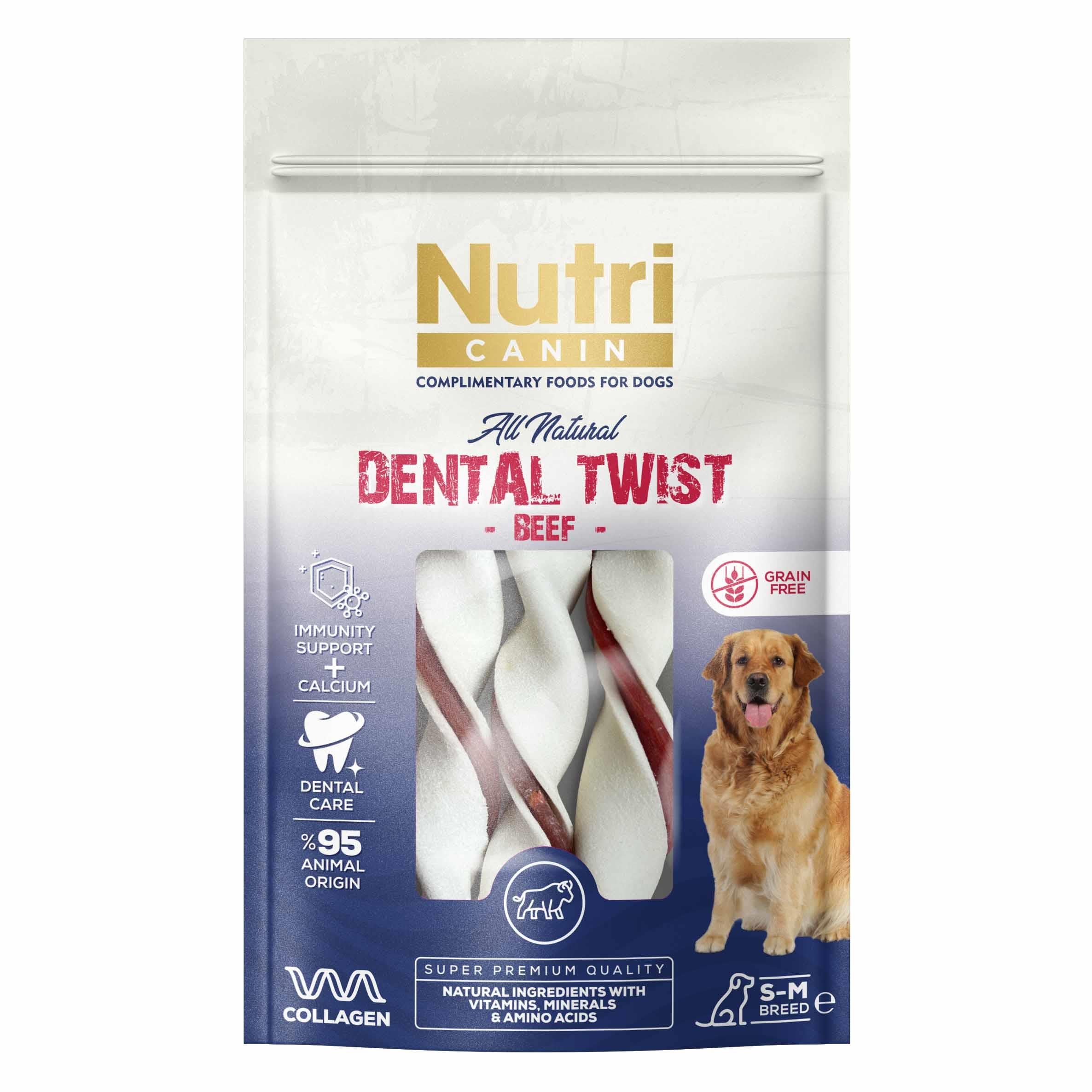 Nutri Canin Dental Sığır Etli Kemik Köpek Ödülü 80 G