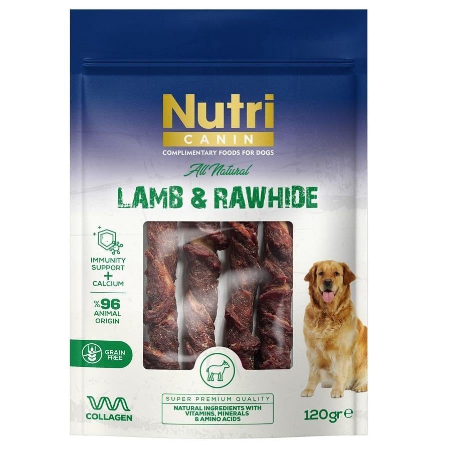 Nutri Canin Kuzu Eti Sarılı Kemik Köpek Ödülü 80 gr