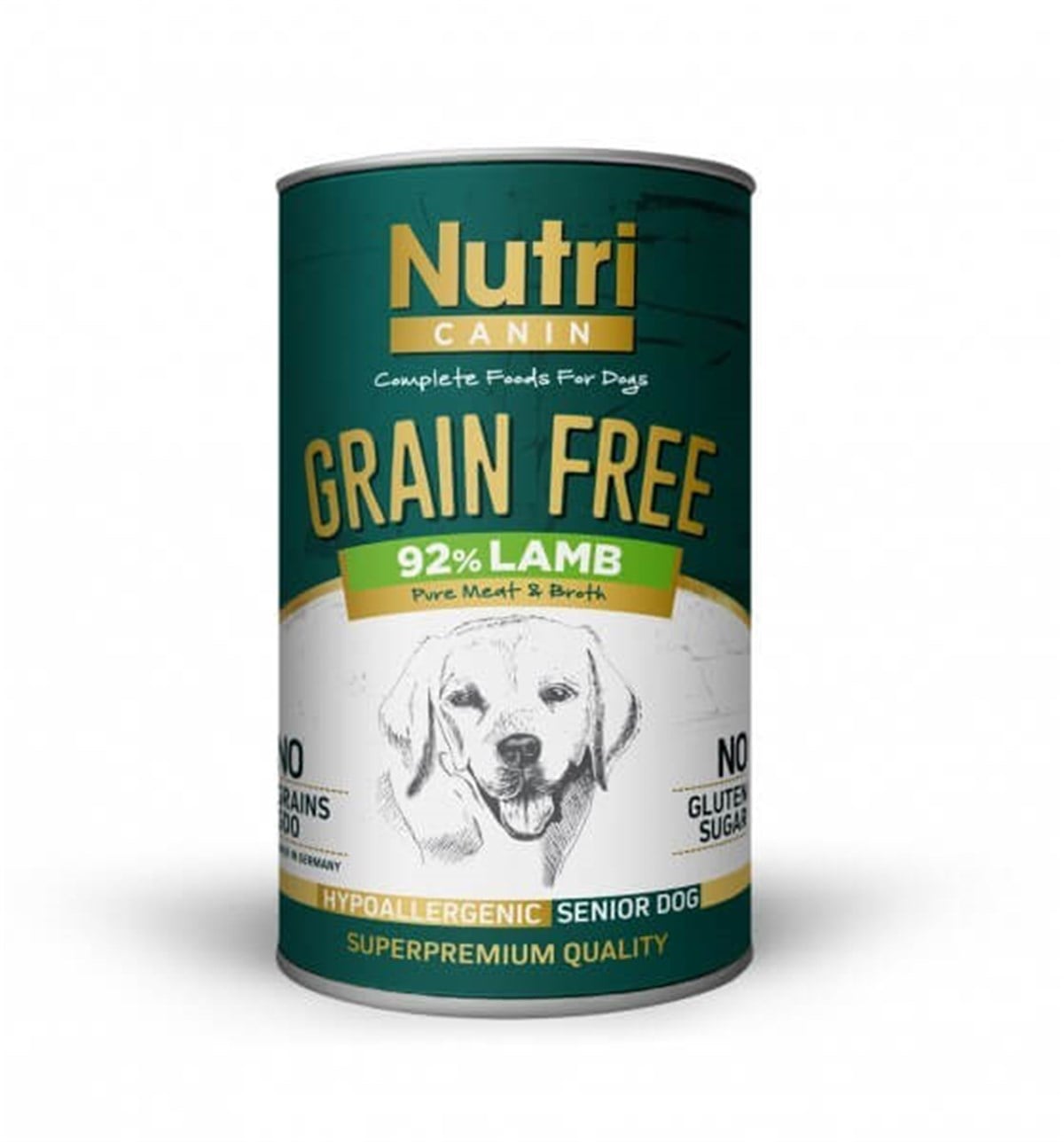 Nutri Canin Senior Lamb Tahılsız Kuzulu ve Patatesli Yaşlı Köpek Konservesi  400 Gr