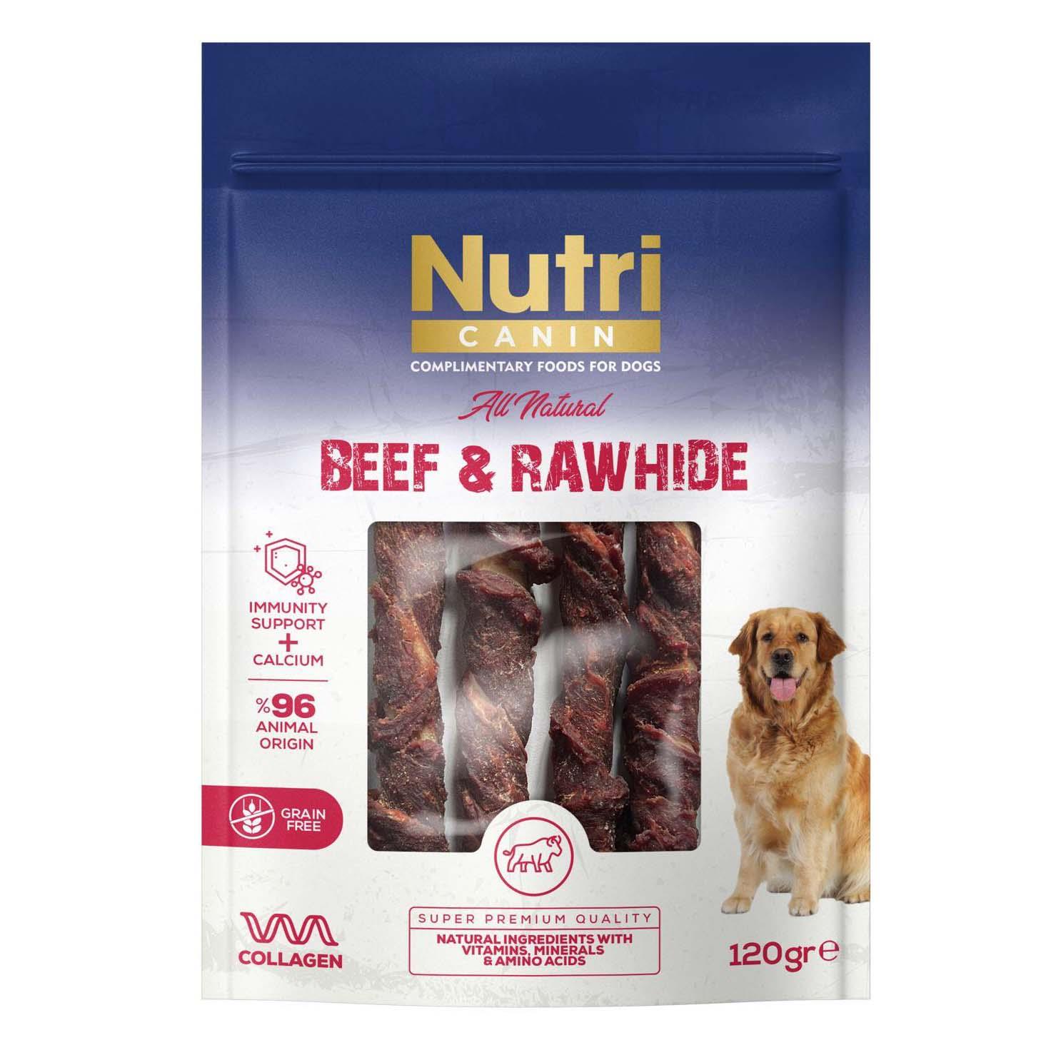 Nutri Canin Sığır Eti Sarılı Kemik Köpek Ödülü 120 gr