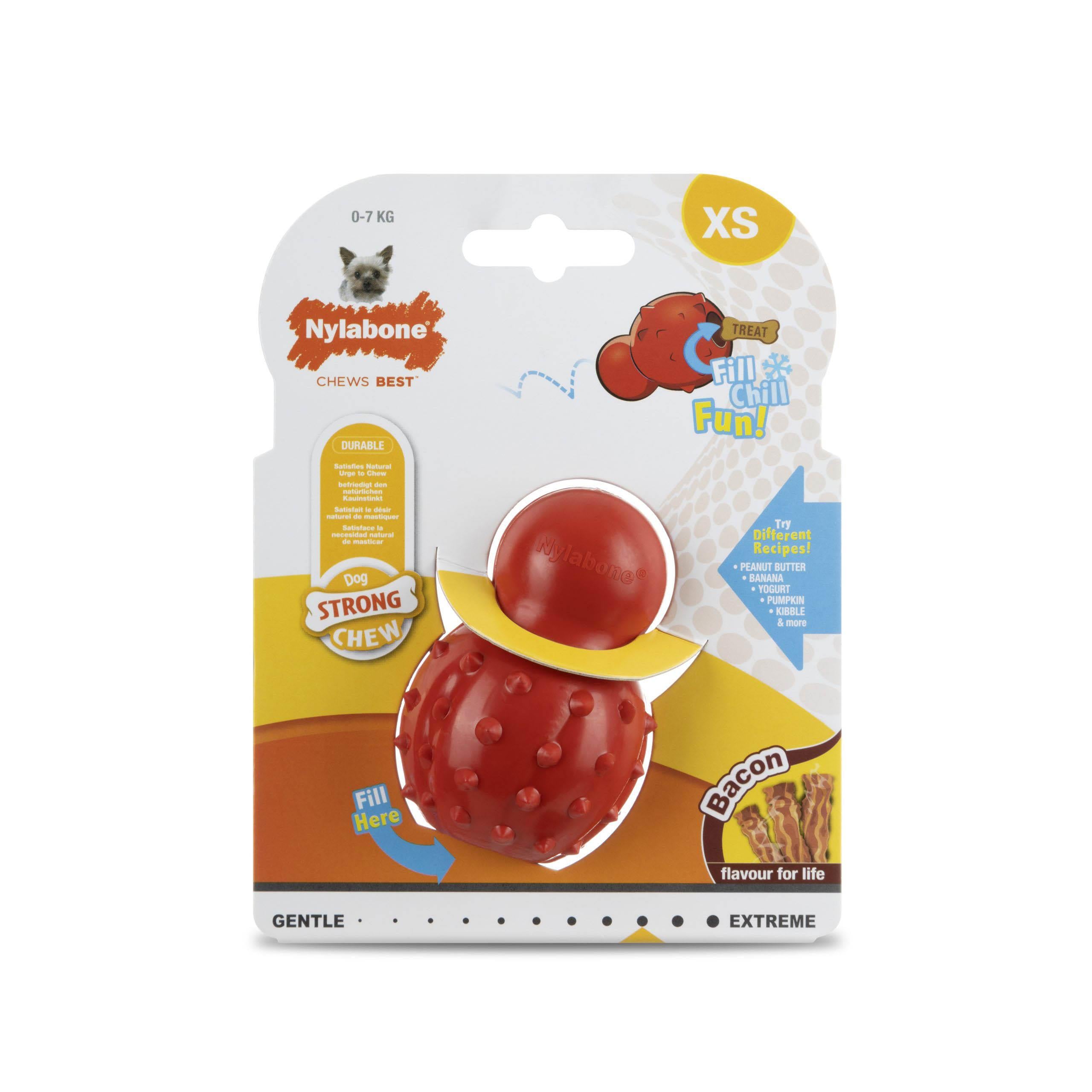 Nylabone Bacon Aromalı Ödüllü Kauçuk Köpek Oyuncağı (XS)
