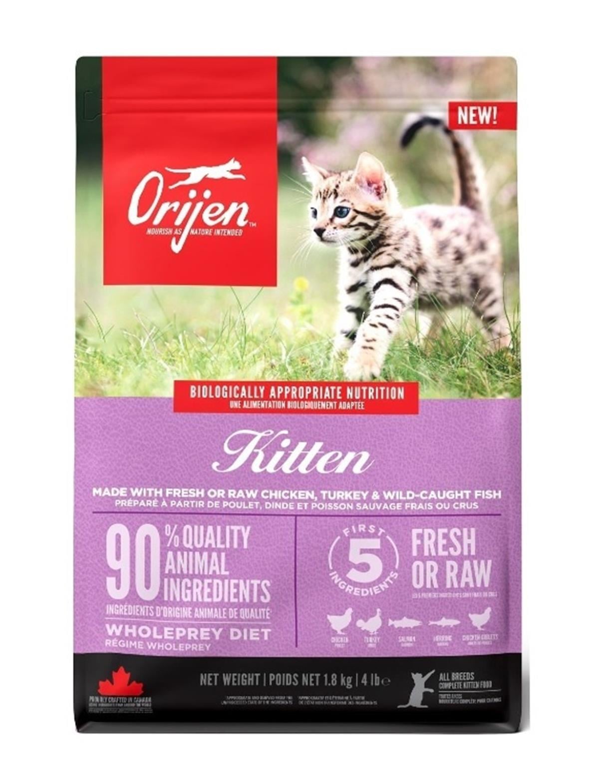Orijen Cat Kitten Tahılsız Yavru Kedi Maması  1.8 Kg