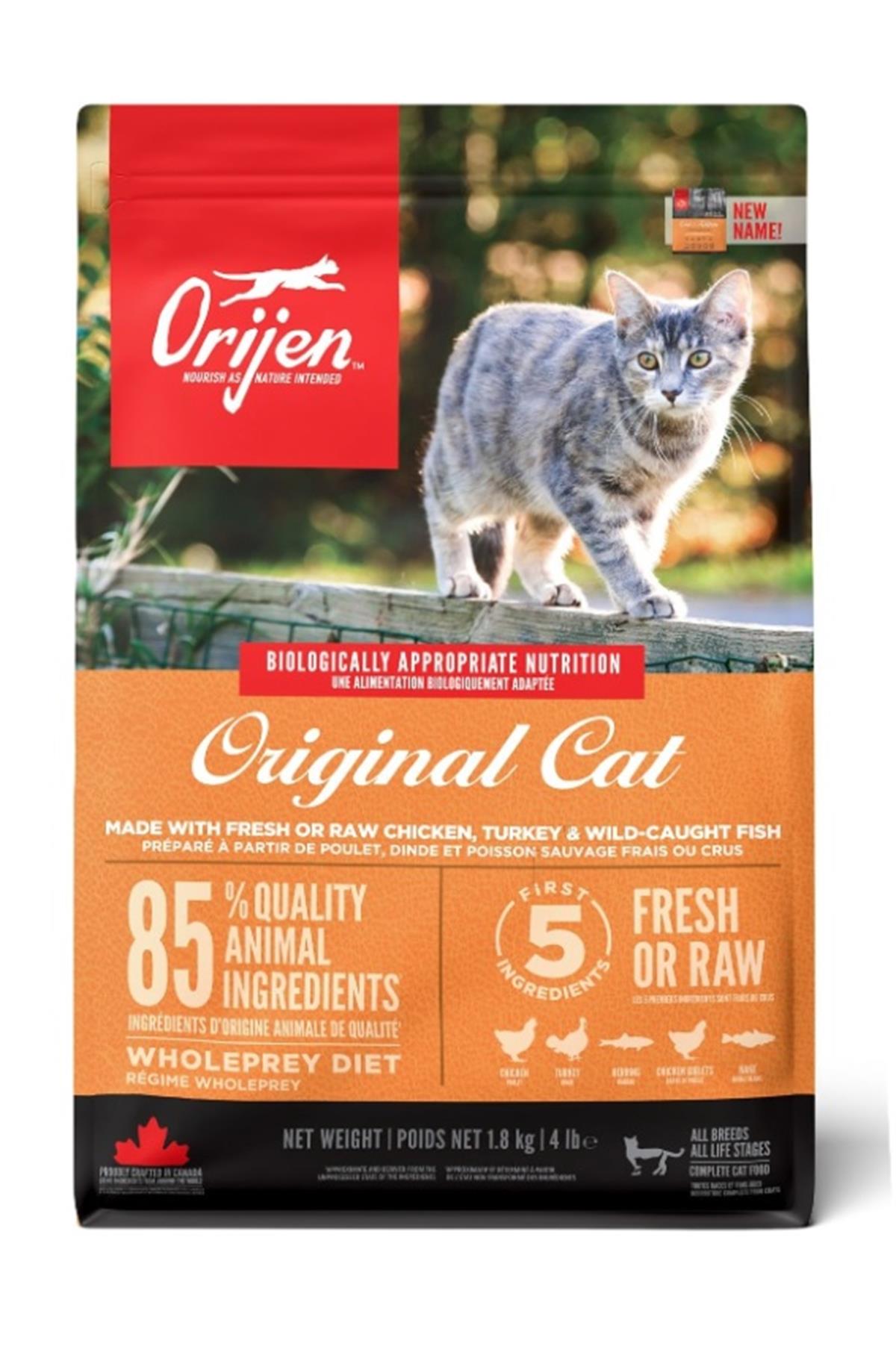Orijen Original Cat Yavru ve Yetişkin Kedi Maması 1,8 kg