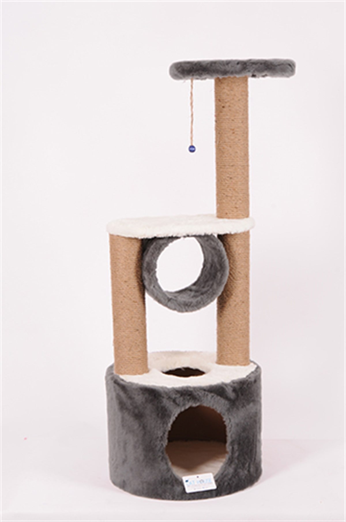 Oval Yuvalı Katlı Tırmalama 112 cm Gri