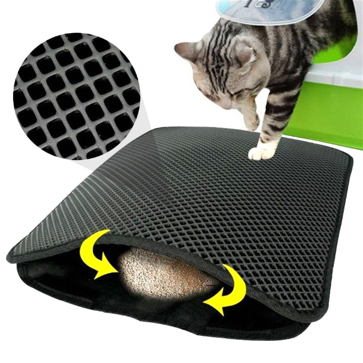 Pet Petty Elekli Kedi Tuvalet Paspası 50 x 60 cm (Gri)