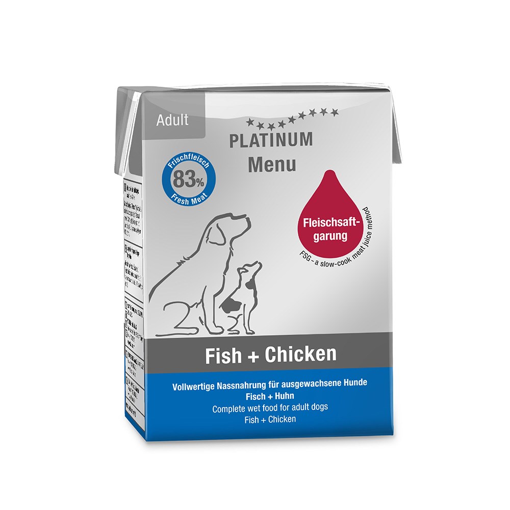 Platinum Balıklı ve Tavuklu Yaş Köpek Maması 375 Gr