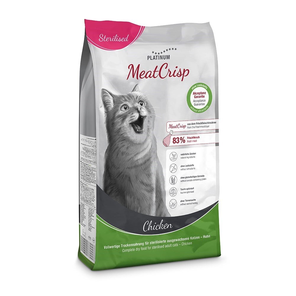Platinum MeatCrisp Tavuklu Kısırlaştırılmış Kedi Maması 1,5 Kg