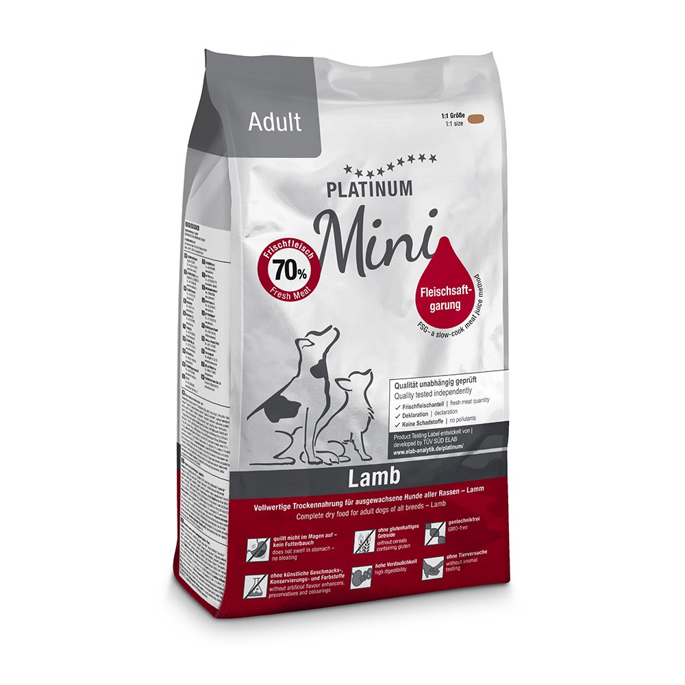 Platinum Mini Kuzulu Yetişkin Köpek Maması 900 gr
