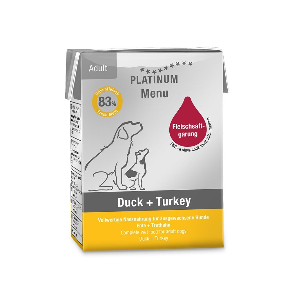Platinum Ördekli ve Hindili Yaş Köpek Maması 185 Gr