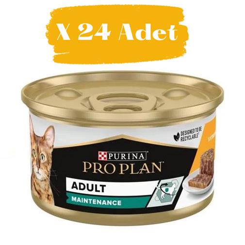 Proplan Adult Tavuklu Yetişkin Kedi Konservesi  85 gr (24 Adet)