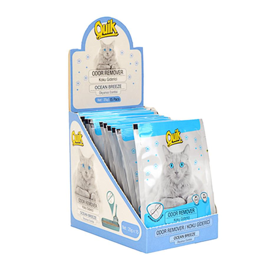 Quik Okyanus Esintisi Kokulu Kedi Kumu Koku Giderici 25 g