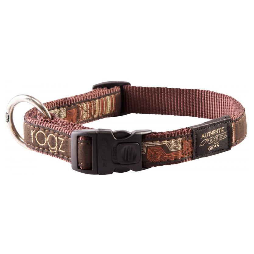 Rogz Fancy Beach Bum Köpek Boyun Tasması (L) Kahverengi 34 - 56 cm