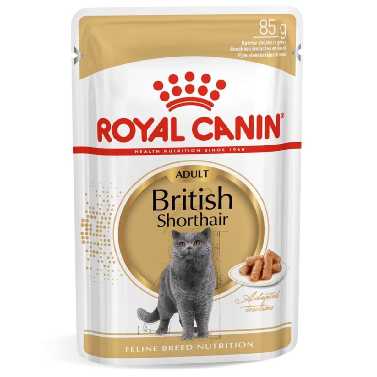 Royal Canin British Shorthair Yetişkin Pouch Kedi Konservesi 85 Gr (12 Adet)