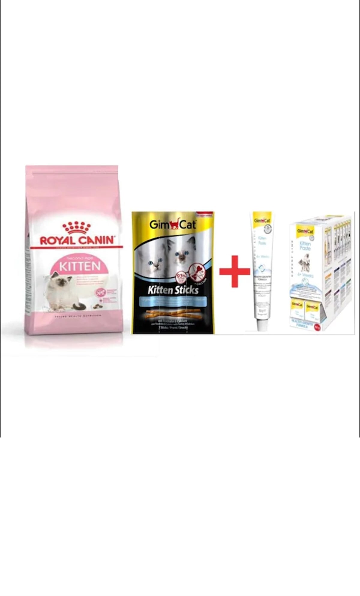 Royal Canin Kitten Yavru Kedi Maması 4 Kg + Gimcat Kitten Ödül Maması + Gimcat Kitten Paste Yavru Kedi Seti