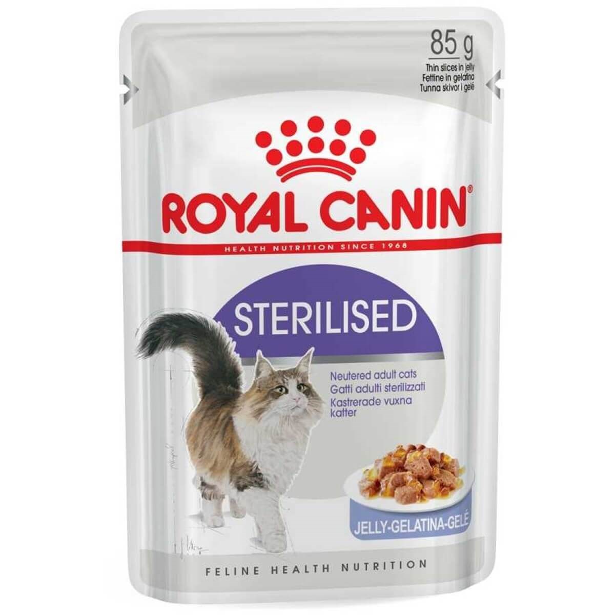 Royal Canin Sterilised Jelly Kısırlaştırılmış Kedi Konservesi 85 Gr (12 Adet)