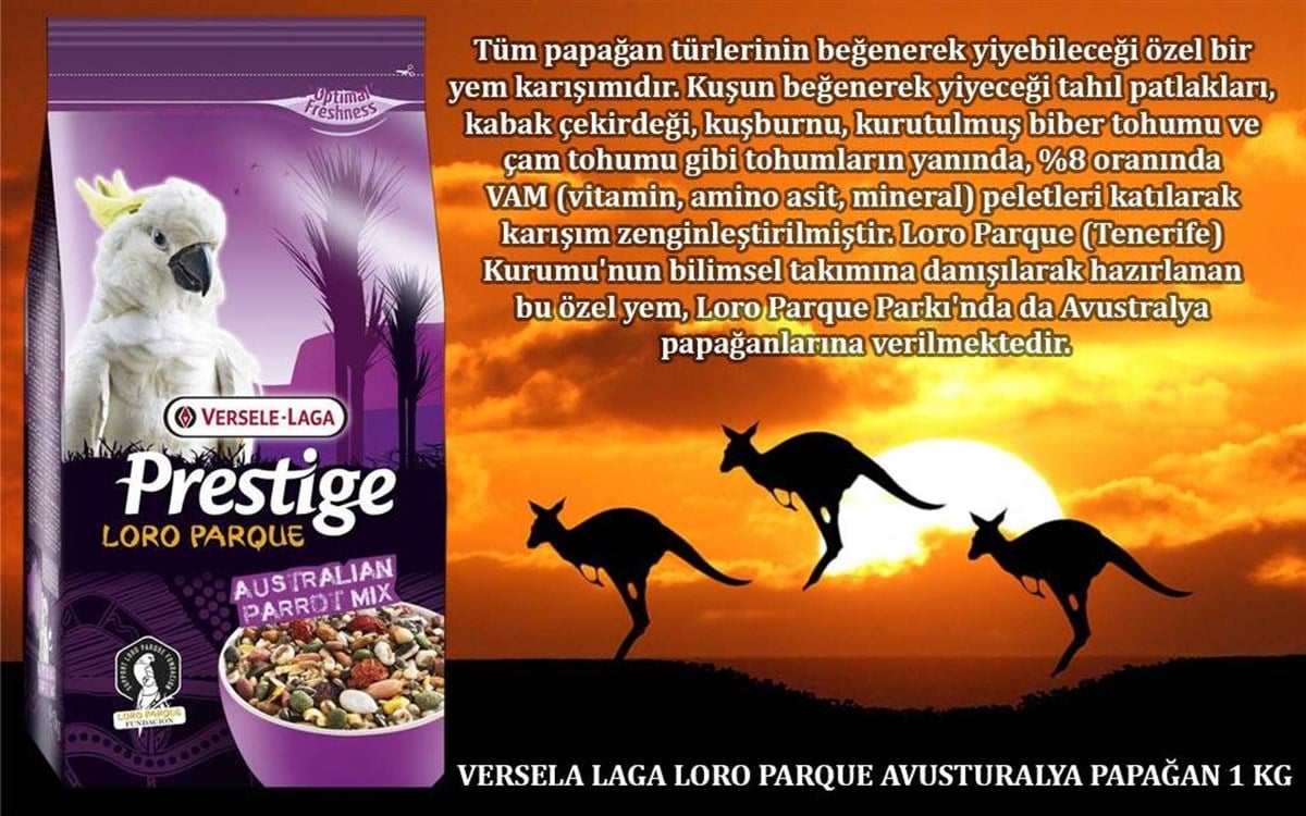 Versele Laga Loro Parque Avusturalya Papağan Yemi 1 kg