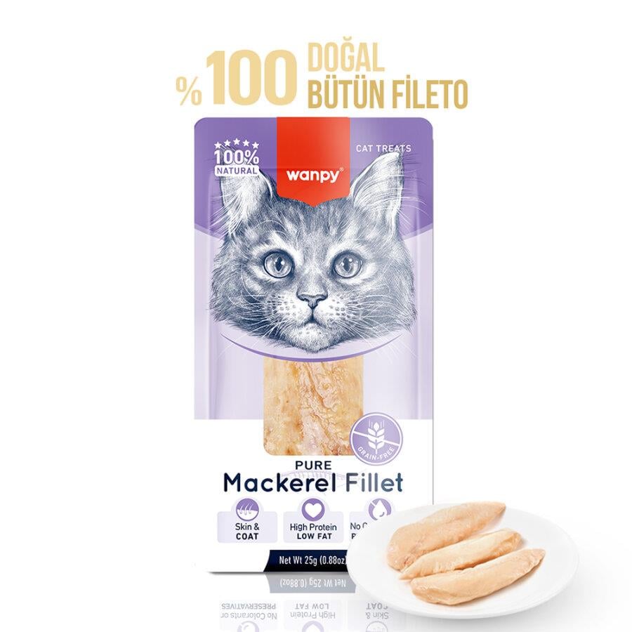 Wanpy Pure Uskumru Balıklı Kedi Ödülü 25 g