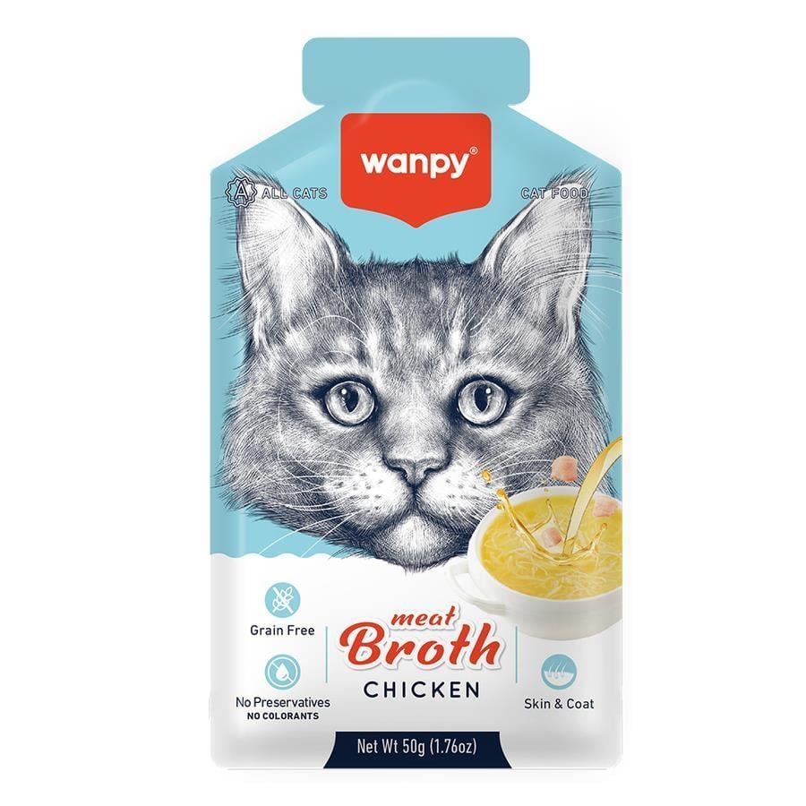 Wanpy Tavuk Eti Çorbası Kedi Maması 50 g