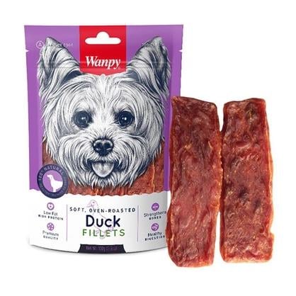 Wanpy Yumuşak Ördek Eti Filetoları Köpek Ödülü 100 g